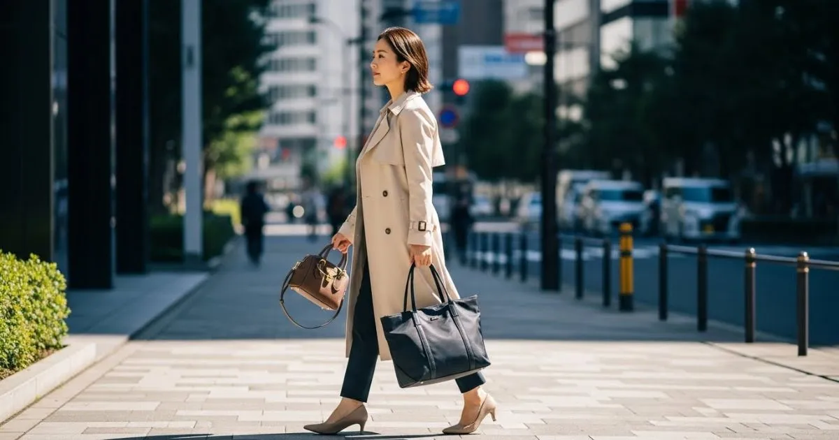 バッグ二個持ち組み合わせ｜ダサいと言わせない！