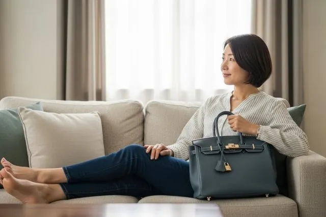 バーキンのクロシェット付け方