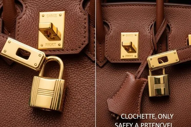 バーキンのクロシェット付け方